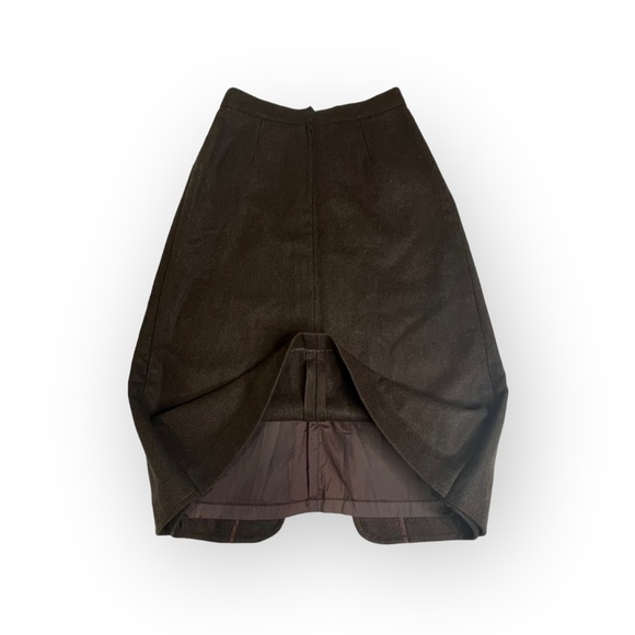 Vintage: Celine Sport ༄ Embroidered Wool Pencil Split Skirt༄ Gold Logo Hardware༄ - Picture 5 of 16